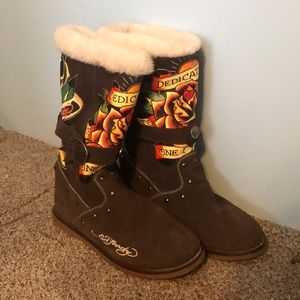 “Dedicated to the One I Love” Ed Hardy Fur Boots
